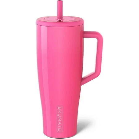 Br_mate Era 40 oz Tumbler with Handle and Straw Leakproof Insulated Tumbler with Lid and Straw | Made of Stainless Steel | Cup Holder Friendly Base,
