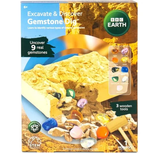 Horizon Group USA BBC Earth Excavate & Discover Gemstone Dig
