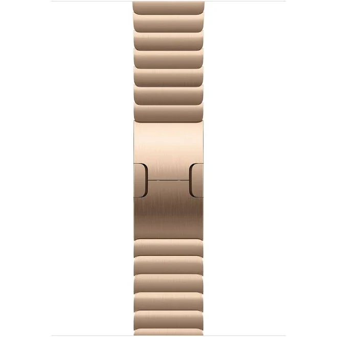 Stainless Steel Link Band for Apple Watch – Gold 42mm / 41mm / 40mm / 38mm