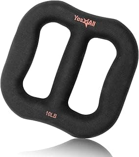 3-in-1 Multifunctional Neoprene Dumbbell/Multi-Usage Dumbbell with Solid Core, Ergonomic Curve,Black