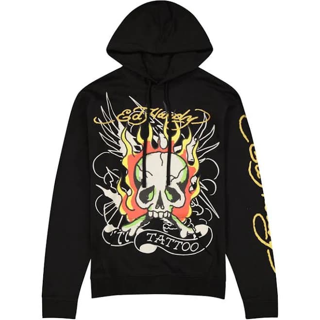 Fire Skull Pullover Hoodie
