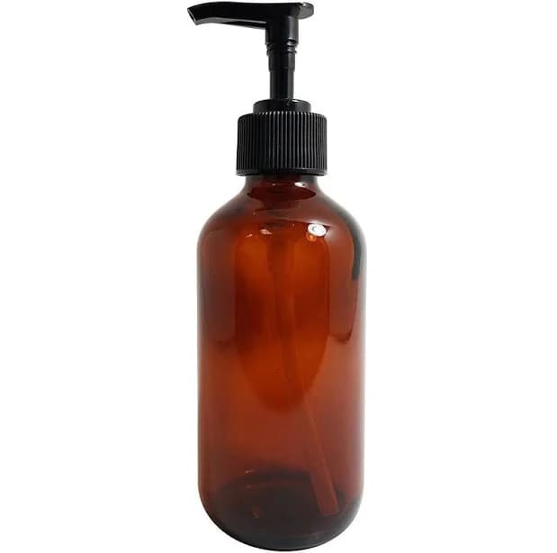 Natura Bona Professional Grade Amber Glass Boston Round Bottle