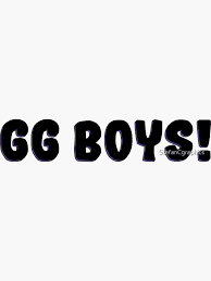 GG BOYS!" Sticker for Sale by StefanCgraphics | Redbubble
