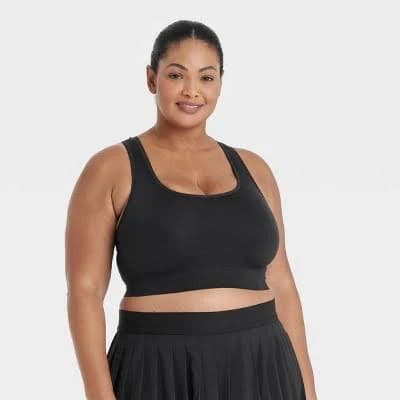 All in Motion Women's Seamless Medium Support Racerback Sports Bra