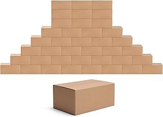 EdenseeLake 40 Pack 9x6x4 inches Shipping Boxes Small Cardboard Boxes for Packing, Moving, Mailing, Brown
