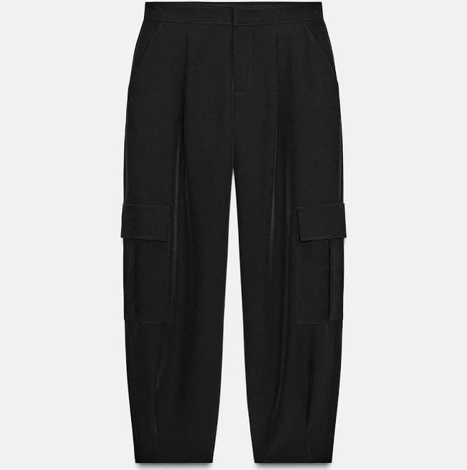 Zara Tapered Cargo Pocket Pants