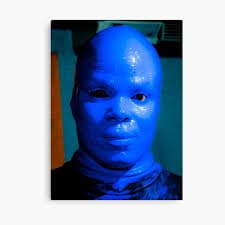 Blue Man" Pillow for Sale by arboy28 | Redbubble