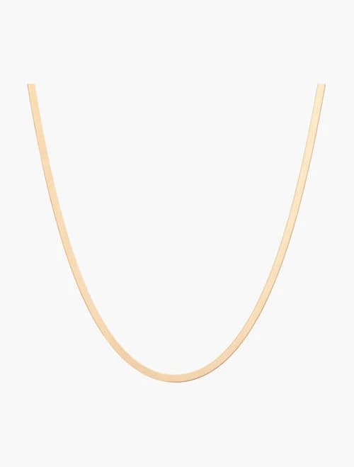 Aurate New York Herringbone Chain Necklace