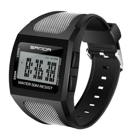 Men's Square Outdoor Waterproof Multifunction Sports Watch