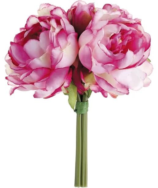 Allstate 9.5" Pink Peony Artificial Flower Bouquet