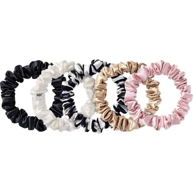 Slipsilk Midi Scrunchies (5-Pack)