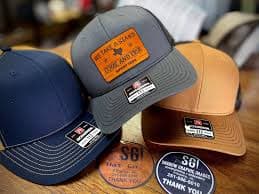 Support Texas Leather Patch Hat, Laser Engraved, Richardson 112, 168 & Lost Hat CO Snapback osfm, Trucker Hat — Shadow Graphic Images