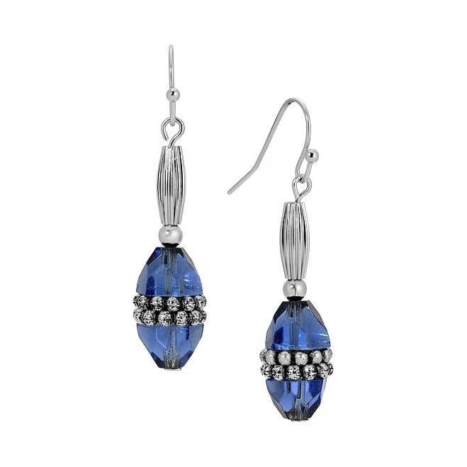Montana Blue Bead Dangle Earrings