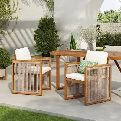 Christopher Knight Home Sakura Modern Outdoor Dining Chairs
