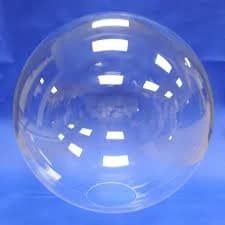 10" Clear Acrylic Sphere with Hole (Seamless)