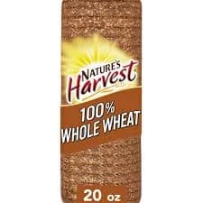 Nature's Harvest 100% Stone Ground Whole Wheat Whole Grains Bread