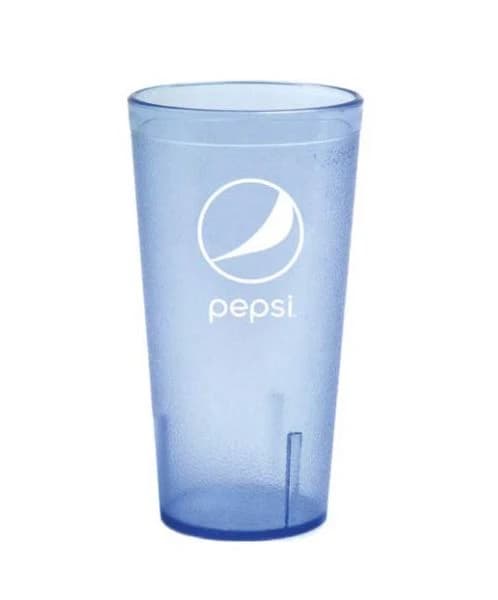 Pepsi Cola Ice Light Blue Plastic Restaurant Tumbler Cup Tall 32 oz Impact