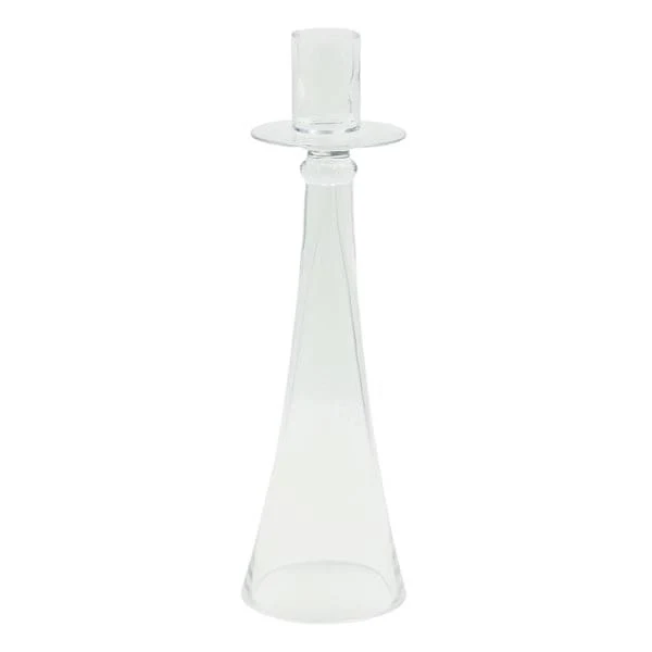 Glass Taper Candle Holder, 12", Clear sold by At Home