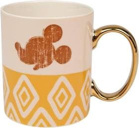 Disney Mickey Mouse Gold Handle Ceramic Mug