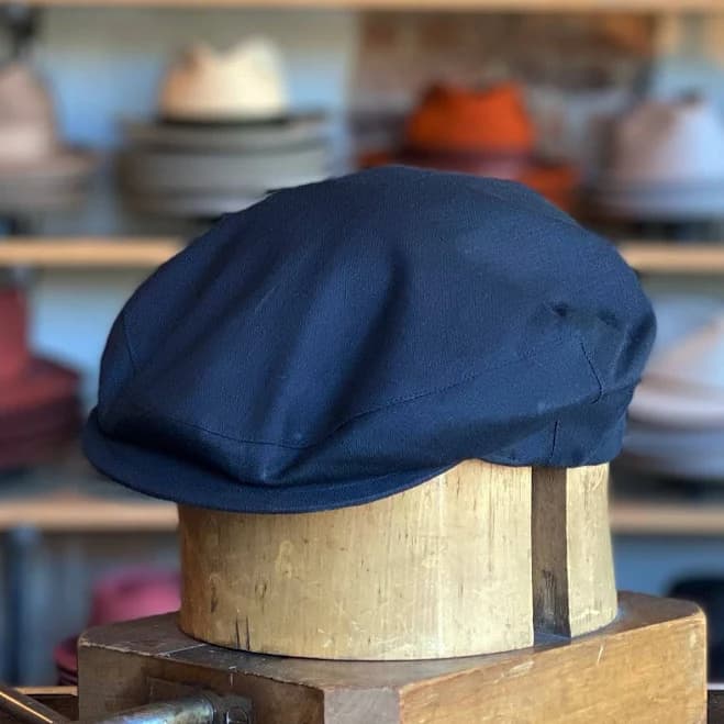 Classic Linen Flat Cap