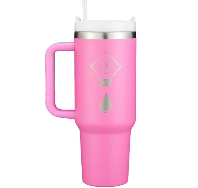 SSQUARE Quencher H2.0 FlowState 40oz Vacuum Insulated Tumbler with Lid and Straw