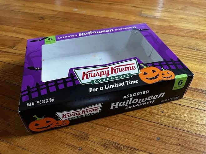 Krispy Kreme Doughnut Box 2025 Halloween Limited Edition
