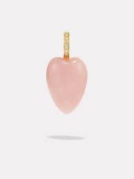 By Pariah | Heartstone Diamond Pendant | Pink Opal