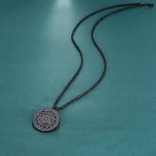 VASSAGO Stainless Steel Seal of The 7 Archangels Pendant Necklace Saint Michael Necklace Spiritual Talisman Amulet Witch Pagan Jewelry for Men Women, Stainless Steel, No Gemstone: Buy Online at Best Price in