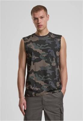 Brandit Men's Sleeveless Camouflage T-Shirt
