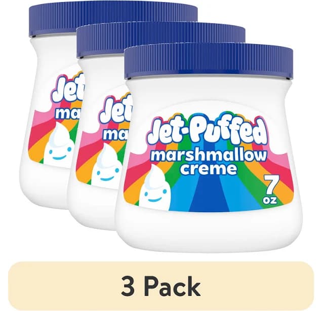 (3 pack) Jet-Puffed Marshmallow Creme, 7 oz Jar