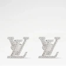 Louis Vuitton Silver Iconic Monogram Earrings (Brand New)