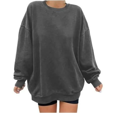 Women's Oversized Crew Neck Sweatshirt
