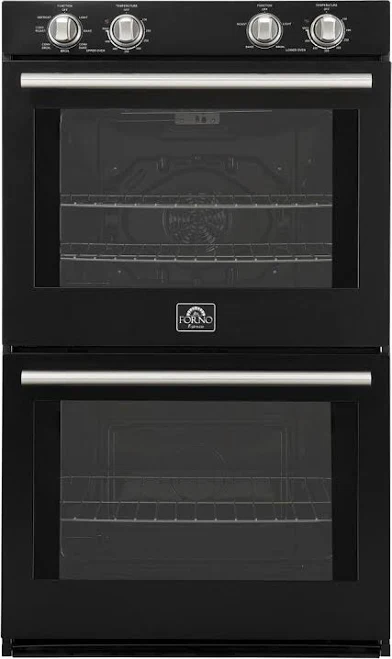FORNO Vomero Series Espresso 30" Black Double Electric Wall Oven