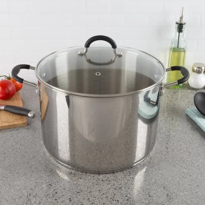 Classic Cuisine 12-Quart Stainless Steel Stock Pot with Lid