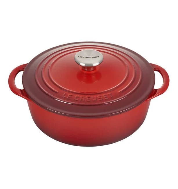 Le Creuset Shallow Round Dutch Oven 2 3/4 qt. Cerise