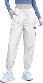 Girls & Womens Drawstring Cargo Jogger Pants,3 Years - Women 3XL