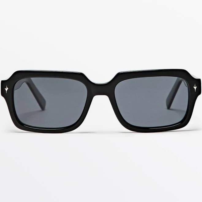 Massimo Dutti Men's Rectangular Sunglasses
