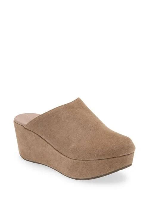 Chocolat Blu Yoma Platform Suede Clogs