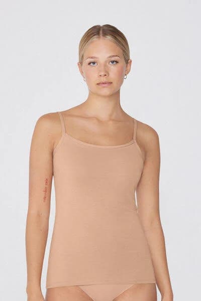 Tezenis Scoop Neck Stretch Organic Cotton Camisole Woman