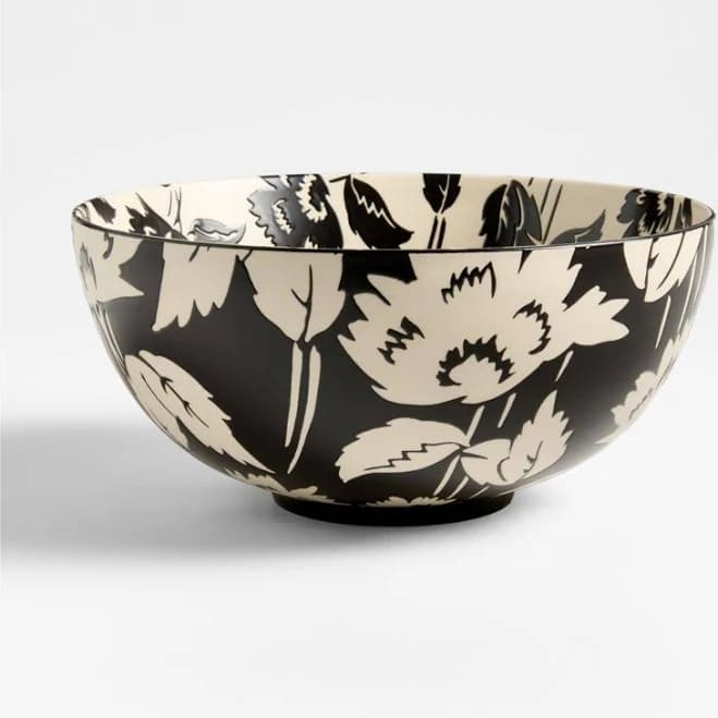 Crate & Barrel Jardin Stoneware Serving Bowl