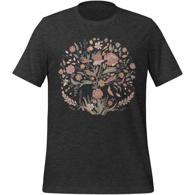 Spiritual and Natural Floral Mandala Tank Top