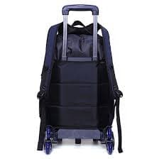 6 Wheels Removable Trolley School Backpack High Ca... – Grandado