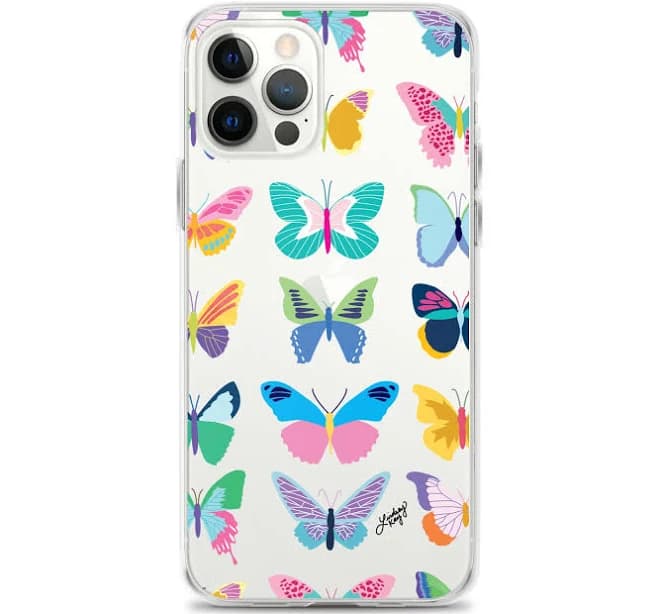 Colorful Butterflies - Clear Case for iPhone , iPhone 12 Pro