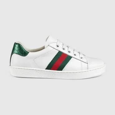GUCCI Kids Ace Leather Sneaker