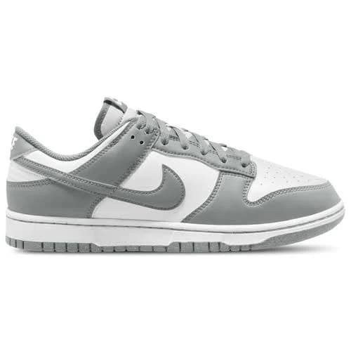 Nike Dunk Low Trainers in White & Grey | Size: 3 (EU 36) Female