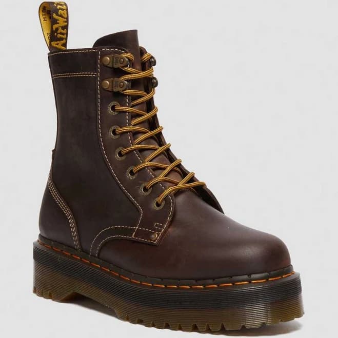 Dr. Martens Brown Jadon Arc Platform Boots