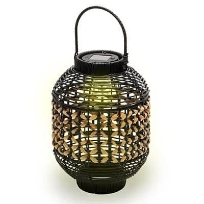 Kirkland's Home Woven Black Solar Lantern