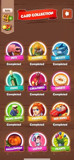 Coin Master Cards (cards Avail. From The Pet’s Collection Through