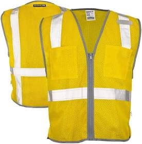 DOME75 Hi-Vis Safety Vest Class Non-ANSI/Enhanced Visibility dv1281
