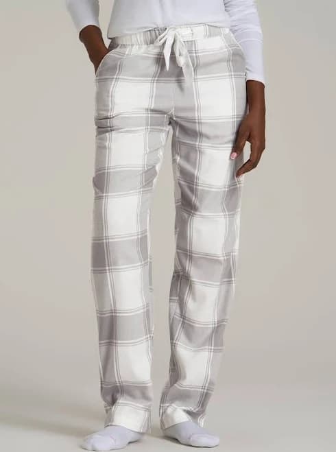 Women's Tie-Waist Flannel Pajama Pants